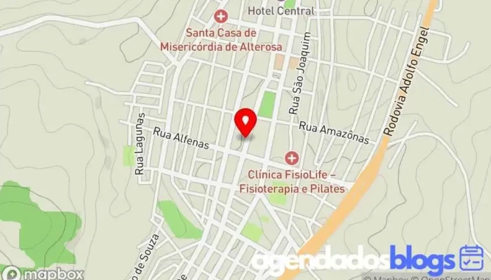 mapa de Alessandra Machado de Carvalho & Cia Drogaria em Alterosa