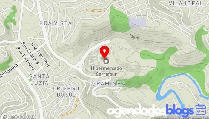 mapa de Carrefour Drogaria Juiz De Fora Farmácia em Juiz de Fora
