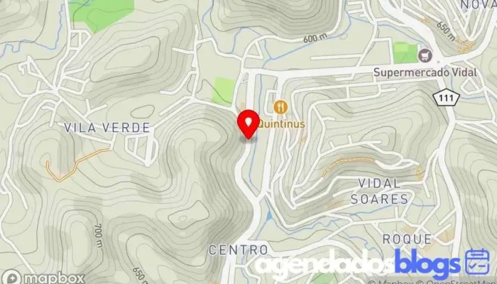 mapa de Clair M Gomes Drogaria, Farmácia em Manhumirim