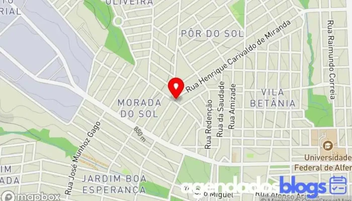 mapa de Cleonice Aparecida de Oliveira Terra & Cia Drogaria em Alfenas