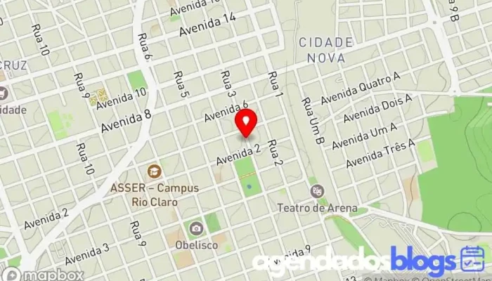 mapa de Didi Farma Drogaria, Farmácia em Rio Claro