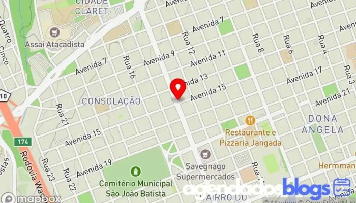 mapa de Droga Cinco FarmaGente Drogaria em Rio Claro