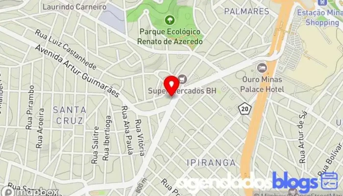 mapa de Droga Clara - Av. Bernardo Vasconcelos - Palmares/BH Drogaria, Farmácia em Belo Horizonte