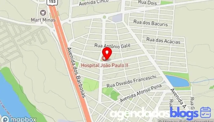 mapa de Droga Líder DSG Farma Farmácia em Araporã