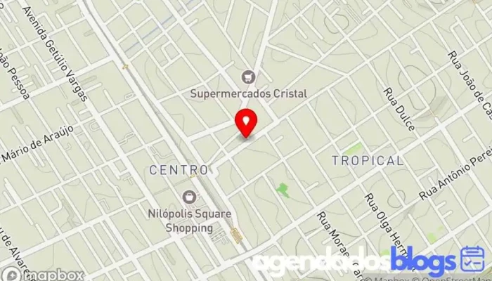 mapa de Droga Mena Farmácia, Drogaria em Nilópolis