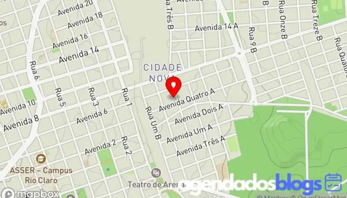 mapa de Droga Nova 2 Rio Claro Drogaria em Rio Claro