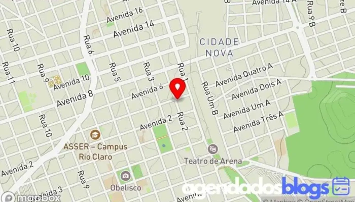 mapa de Droga Nova Rio Claro Drogaria em Rio Claro