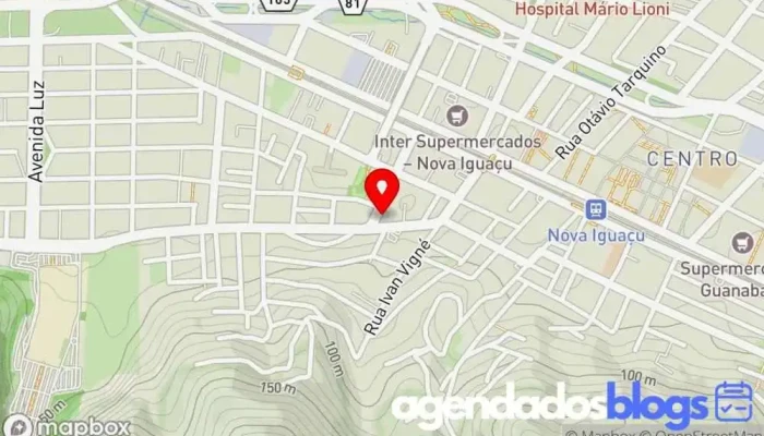 mapa de Droga Raia Farmácia em Nova Iguaçu