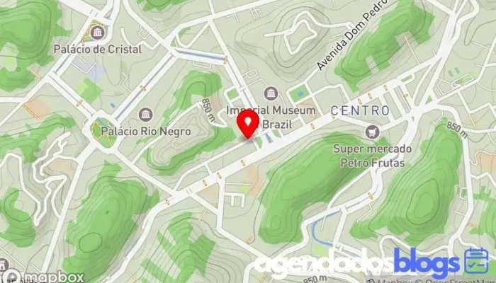 mapa de Droga Raia Farmácia em Petrópolis