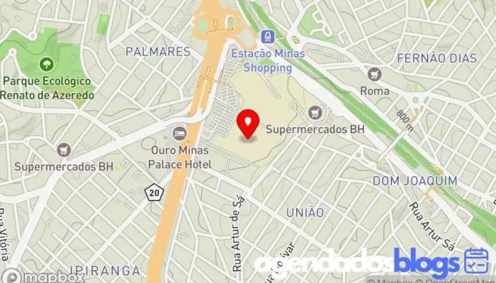 mapa de DROGA RAIA Farmácia, Drogaria em Belo Horizonte