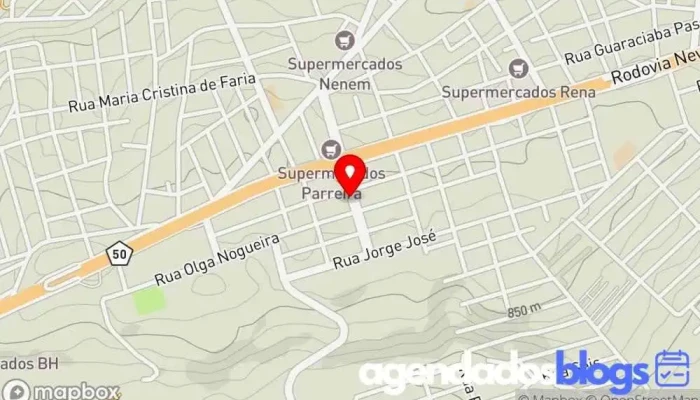 mapa de Droga Rede Farmácia em Mateus Leme