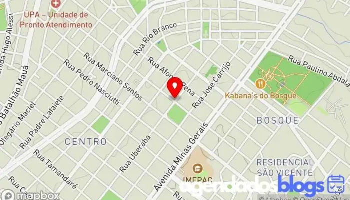 mapa de Droga Shop Ltda Drogaria em Araguari