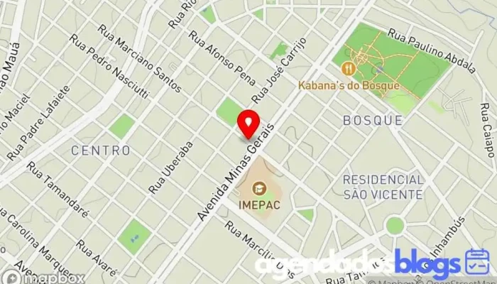 mapa de DROGABILIO FARMACIA Farmácia em Araguari