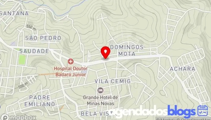 mapa de Drogafarma Drogaria, Farmácia em Minas Novas
