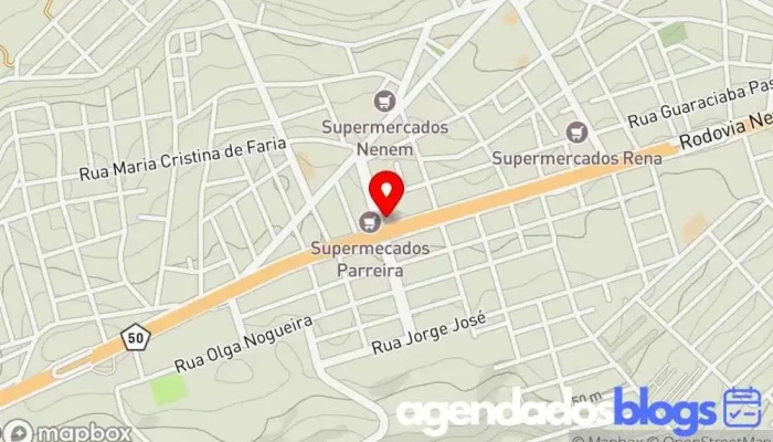 mapa de Drogamaxi Mateus Leme Farmácia em Mateus Leme