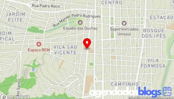 mapa de DROGAMED Drogaria em Alfenas