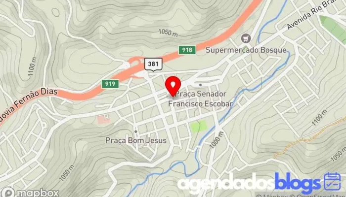 mapa de Droganova Drogaria, Farmácia em Camanducaia