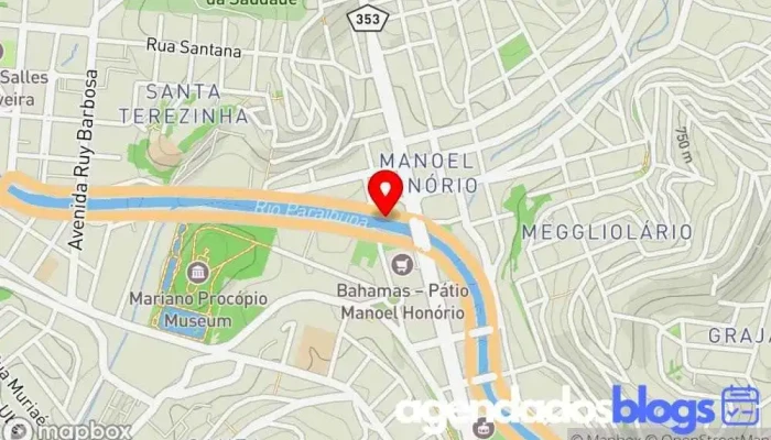 mapa de Drogaria Alfredo Lage - Rede Pague Menos Farmácia em Juiz de Fora