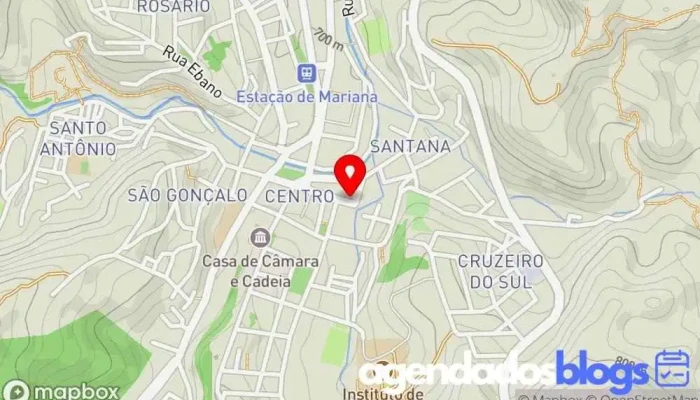 mapa de Drogaria Americana Mariana - Loja 3 Drogaria em Mariana