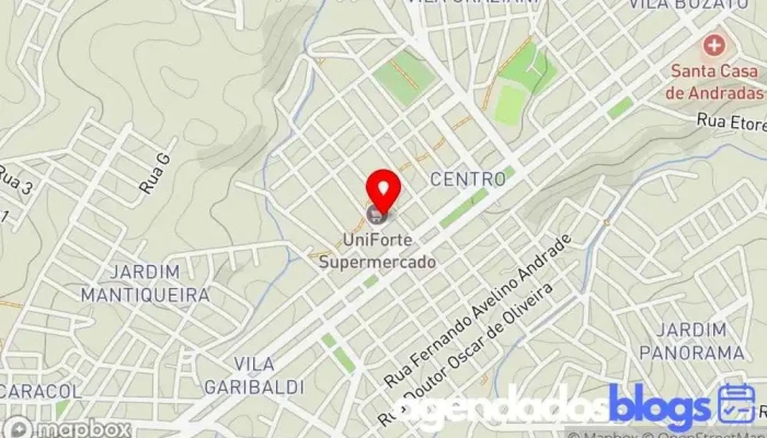 mapa de Drogaria Americana | UniForte Drogaria em Andradas
