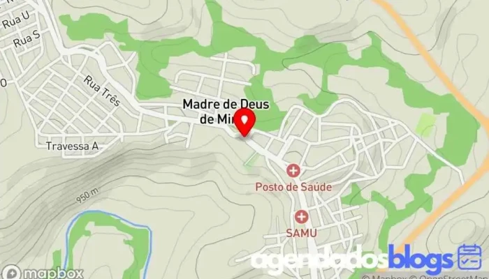 mapa de Drogaria Antunes Aguiar Drogaria, Farmácia em Me. de Deus de Minas