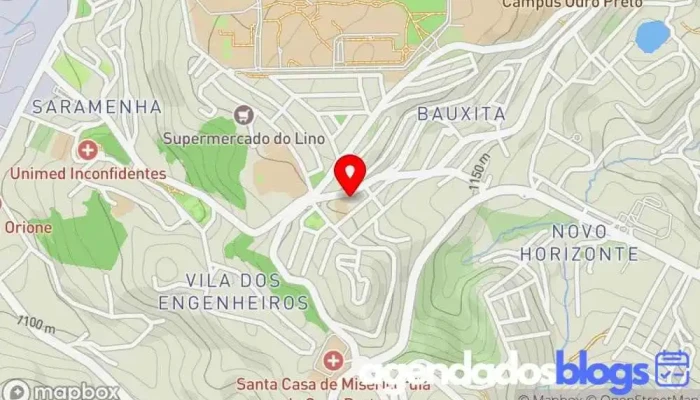 mapa de Drogaria Araujo - Bauxita Drogaria em - Vila Itacolomi