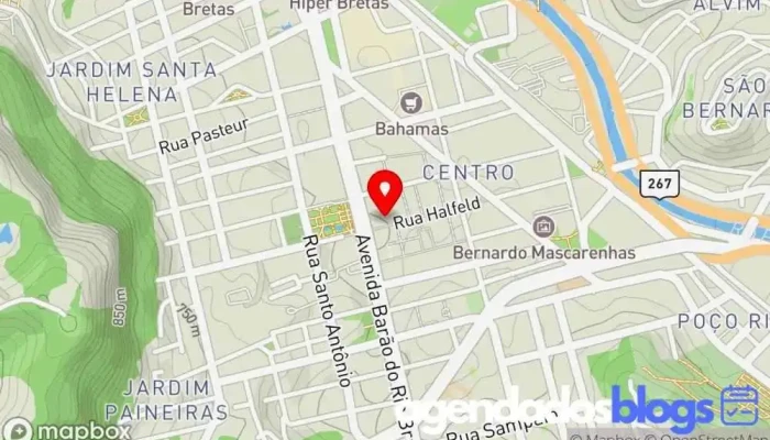 mapa de Drogaria Araujo - Halfeld Farmácia em Juiz de Fora