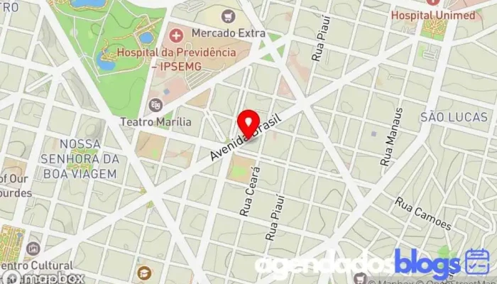 mapa de Drogaria Araujo Farmácia em Belo Horizonte