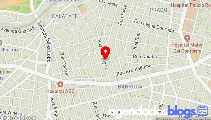 mapa de Drogaria Araujo Drogaria, Farmácia em Belo Horizonte