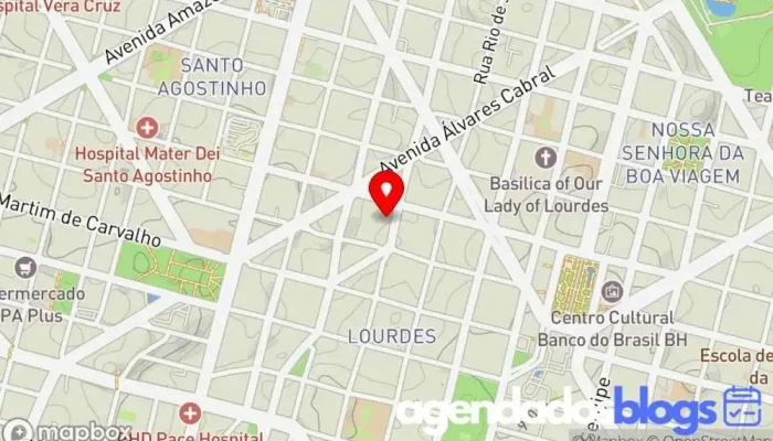 mapa de Drogaria Araújo Farmácia em Belo Horizonte