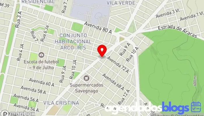 mapa de Drogaria Arco-Íris Rio Claro Drogaria, Farmácia em Rio Claro