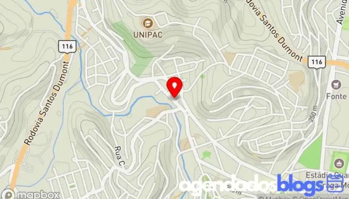 mapa de Drogaria Aurora de Leopoldina Inova Empresa farmacêutica em Leopoldina