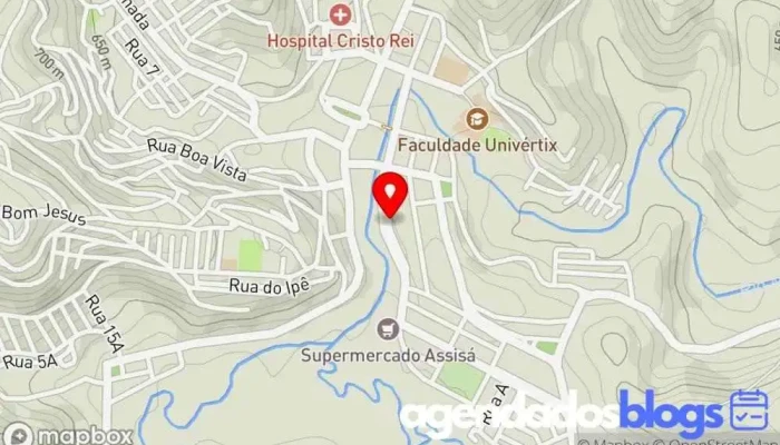 mapa de Drogaria Avenida Drogaria, Farmácia em Matipó