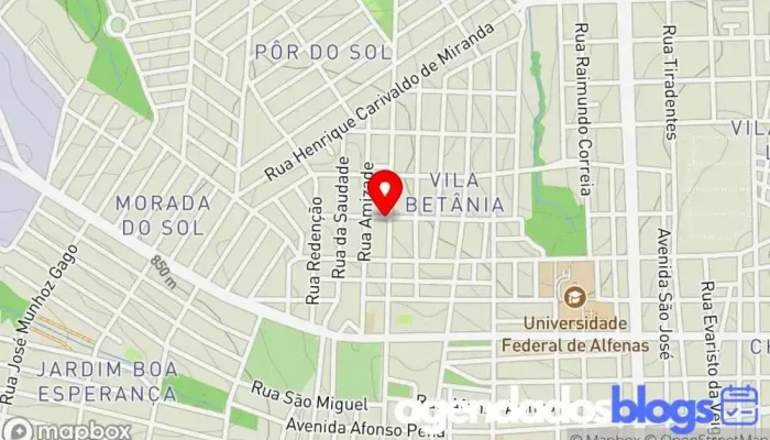 mapa de Drogaria Ávila Oliveira Limitada Drogaria em Alfenas