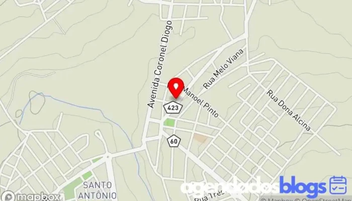 mapa de Drogaria Barcelos Drogaria em Papagaios - MG