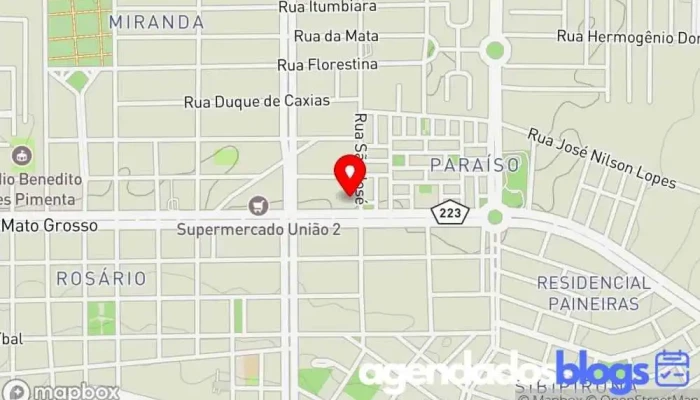 mapa de DROGARIA BIOMEDICA em Araguari Farmácia, Loja de Conveniência, Serviço de entregas expresso, Drogaria, Perfumaria, Empresa farmacêutica em Araguari
