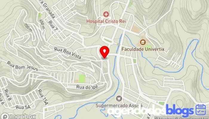 mapa de Drogaria Bom Jesus Empresa farmacêutica, Loja de madeiras, Farmácia em Matipó