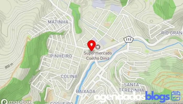 mapa de Drogaria Bom Pastor Farmácia em Manhuaçu