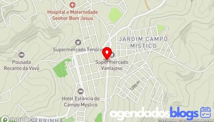 mapa de Drogaria Campo Místico Drogaria em Bueno Brandão