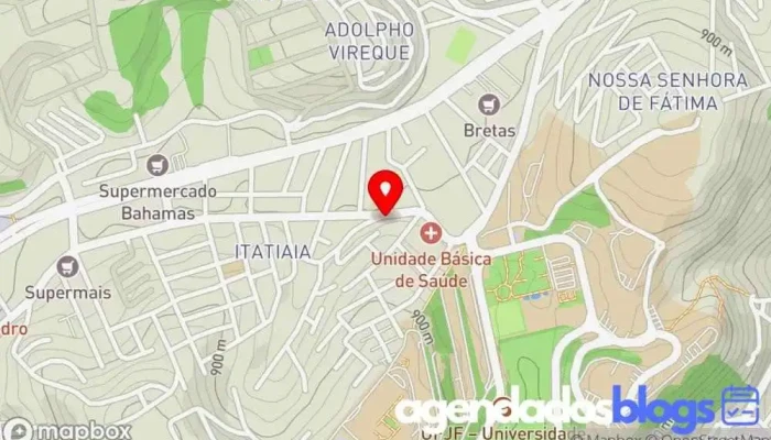mapa de Drogaria Central Genérica Drogaria, Farmácia em Juiz de Fora
