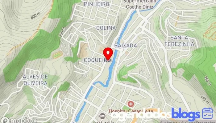 mapa de DROGARIA COQUEIRO LTDA - GRUPO MULTIFARMA Drogaria, Farmácia em Manhuaçu