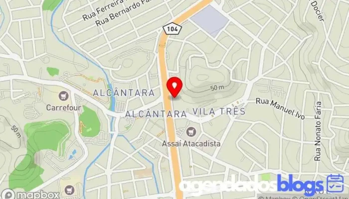 mapa de Drogaria Cristal Alcântara Drogaria, Farmácia em São Gonçalo
