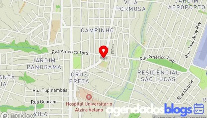 mapa de Drogaria e Perfumaria Nossa Senhora Aparecida Drogaria, Farmácia em Alfenas