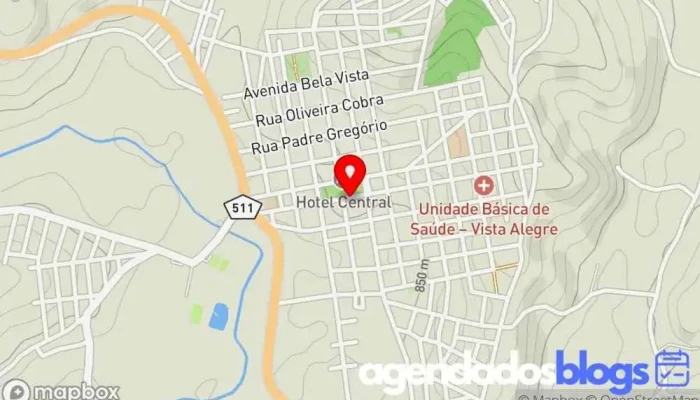 mapa de Drogaria Farma Vida Farmácia em Cachoeira de Minas