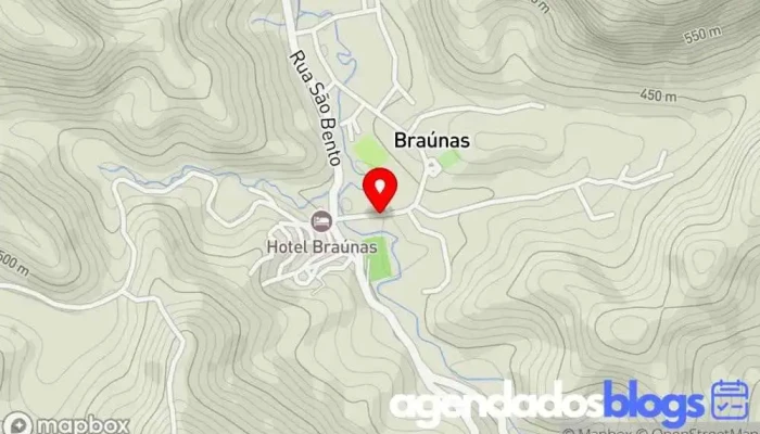 mapa de Drogaria Farminas Farmácia em Braúnas