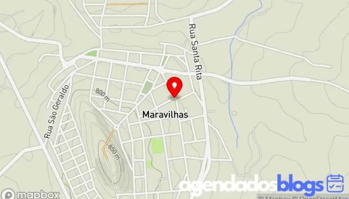 mapa de Drogaria Flor das Gerais Empresa farmacêutica, Drogaria em Maravilhas