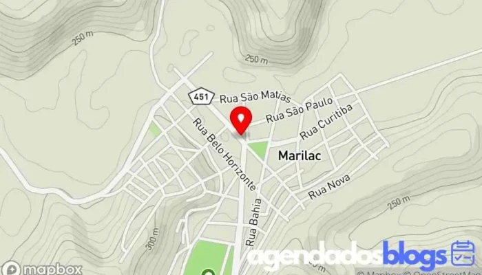 mapa de Drogaria Frei Inocêncio Drogaria, Farmácia em Marilac