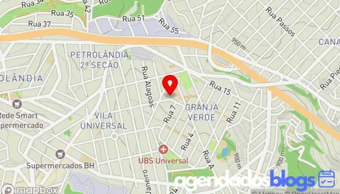 mapa de Drogaria Granja Verde Drogaria, Farmácia em Betim
