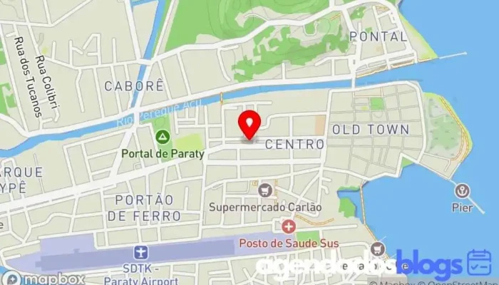 mapa de Drogaria Hiper Saúde Paraty Farmácia em Paraty