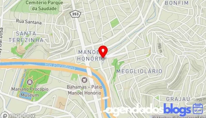 mapa de Drogaria Manoel Honório Farmácia, Drogaria, Centro de saúde e beleza, Perfumaria, Loja de vitaminas e suplementos em Juiz de Fora